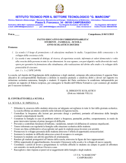 Patto di corresponsabilità