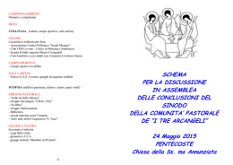 Schema sinodo a libretto - Unit&agrave; Pastorale Tre Arcangeli Livorno