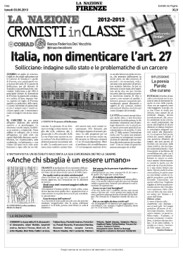 Cronisti in classe - Comune di Scandicci