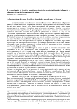 il tirocinio - Dipartimento di Sociologia