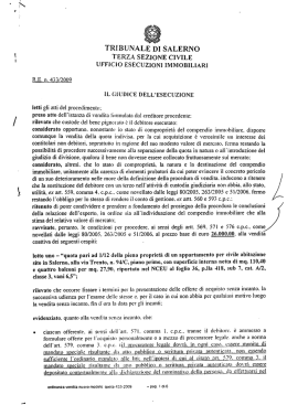 Ordinanza di vendita - Aste Legali Giudiziarie