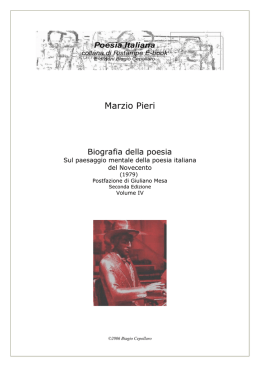 Vol.IV - Biagio Cepollaro, poesia