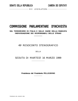 16 Marzo 1999 - Parlamento Italiano