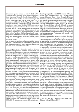 SOMMARIO Dedichiamo questo numero ad Antonio
