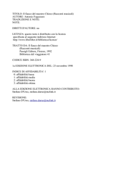 Il fiasco del maestro Chieco (Racconti musicali)