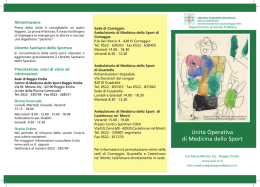 Unit&agrave; Operativa di Medicina dello Sport