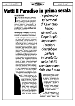 Metti il Paradiso in prima serata