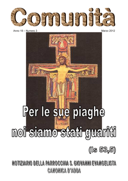 Notiziario Marzo 2012 - Parrocchia di Canonica d`Adda