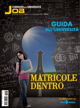 Guida all`Università 2013