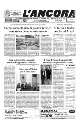 Numero 43 - L`ANCORA edicola