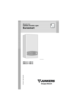 JUNKERS Manuale duso caldaia Junkers eurosmart