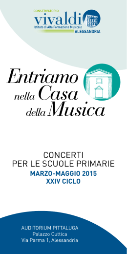 2015 - Conservatorio A. Vivaldi Alessandria