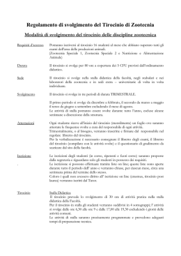 Allegato 1: Regolamento di svolgimento del Tirocinio di Zootecnia