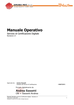 Manuale Operativo - Asmenet Campania