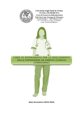 Linee Riferimento Svolgimento Esperienze Ambito Clinico