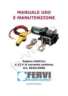 manuale uso e manutenzione