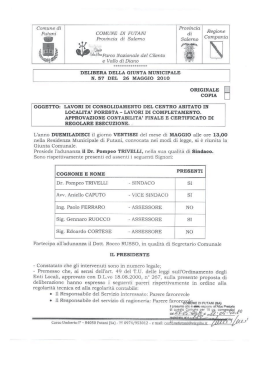 Lavori di completamento