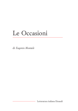 Le Occasioni - Universit&agrave; Ca` Foscari di Venezia