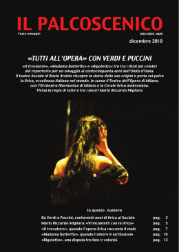 il palcoscenico dicembre 10