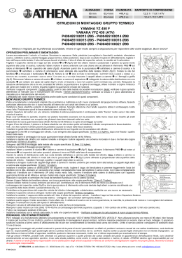 Instructions de montage groupe thermique YAMAHA YFZ 450 R/X D