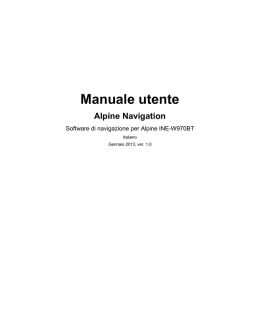Manuale utente - Alpine Europe