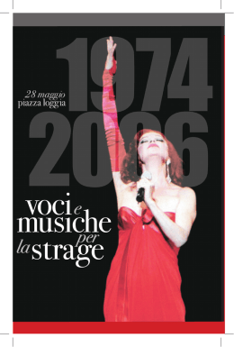 Testo Voci e musiche - Brescia