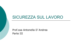 sicurezza sul lavoro - Universit&agrave; degli Studi di Roma "Tor Vergata"
