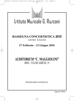 scarica il programma completo in pdf