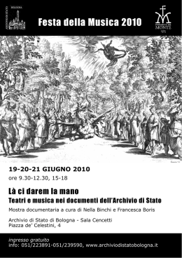 L&agrave; ci darem la mano - depliant