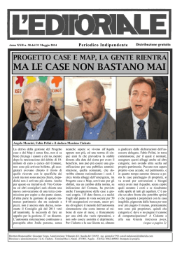 Numero 38 del 31 maggio 2014