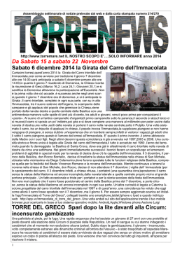 TORRE NEWS NOVEMBRE 2014 / 270