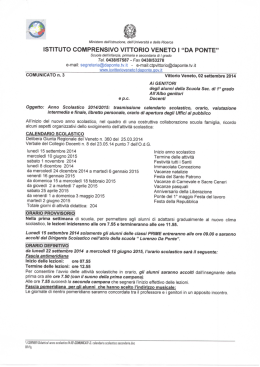 Istituto Comprensivo Vittorio Veneto 1 "Lorenzo Da Ponte"