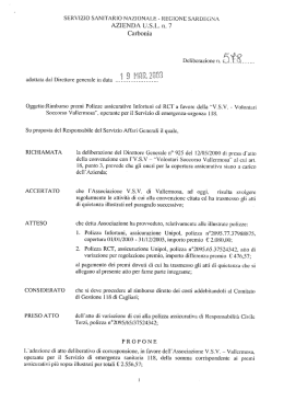 Delibera del 19 Marzo 2003, N.578