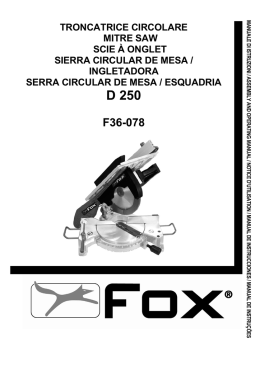 manuale d`uso f36-078