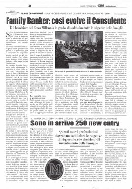 tare al passo con i tem S pi. L`esperienza inse gna come a dominare