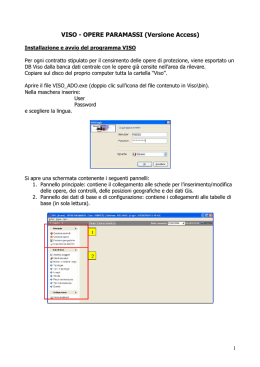 Istruzioni applicativo VISO