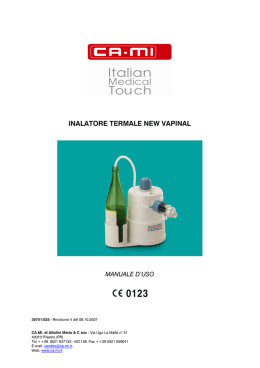 manuale d`uso new vapinal