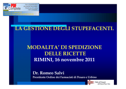 Relazione Dr. Romeo Salvi - Rimini 16.11.2011