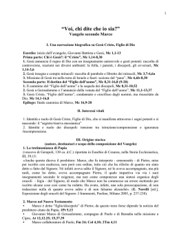 Voi, chi dite che io sia?