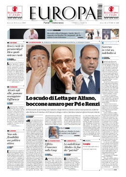 Lo scudo di Letta per Alfano, boccone amaro per Pd e Renzi