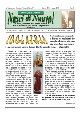 Non farti scultura, n&eacute; immagine alcu