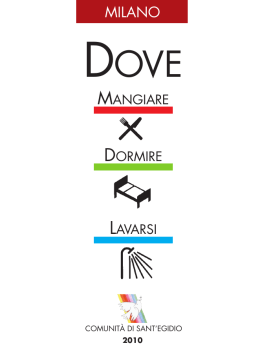 Scarica la GUIDA - Comunit&agrave; di Sant`Egidio