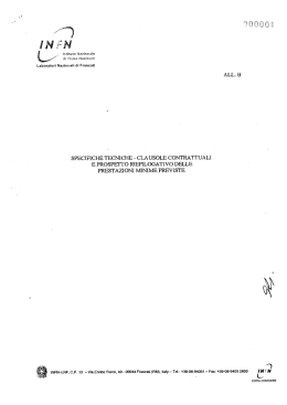 specifiche tecniche