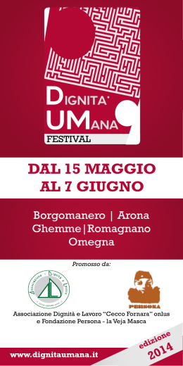 edizione 2014 - DUM - Festival della Dignità Umana
