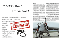“SAFETY DAY” 51° STORMO