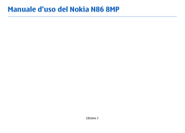 Manuale d`uso del Nokia N86 8MP