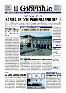 Il Giornale del Piemonte 17.03.13