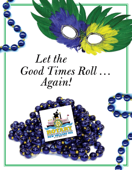 Let the Good Times Roll … Again!