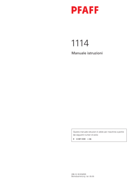 Manuale istruzioni