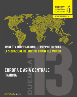 1_INTRODUZIONE_amnesty 2013 - amnesty :: Rapporto annuale